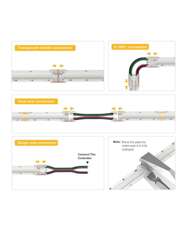 LED Tape Light Connectors 5Pin