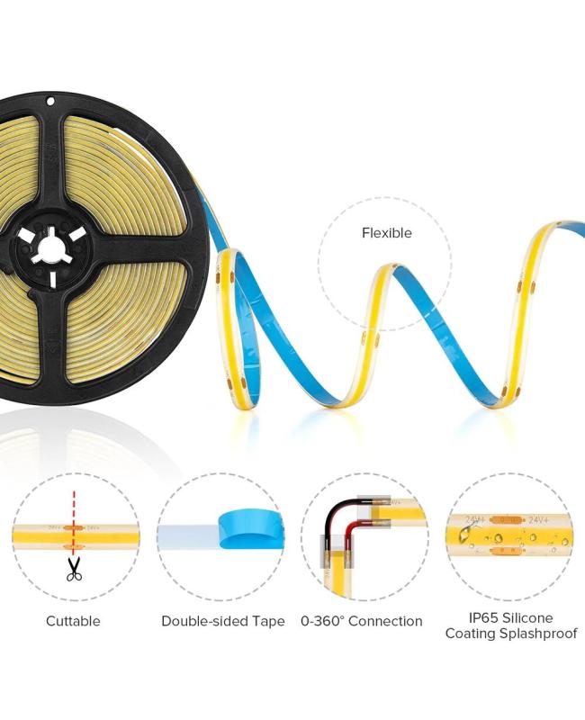 Waterproof Cuttable FCOB LED Strips