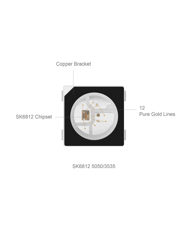 smd rgb led 4 pin