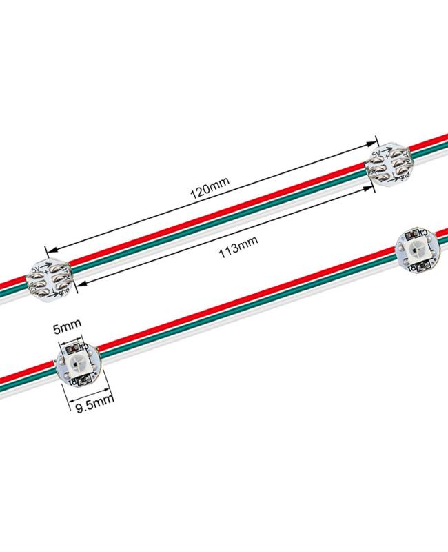 ws2812b battery powered christmas lights