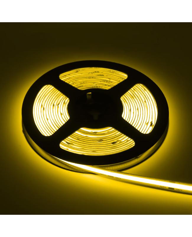 Yellow Dotless COB LED Strips