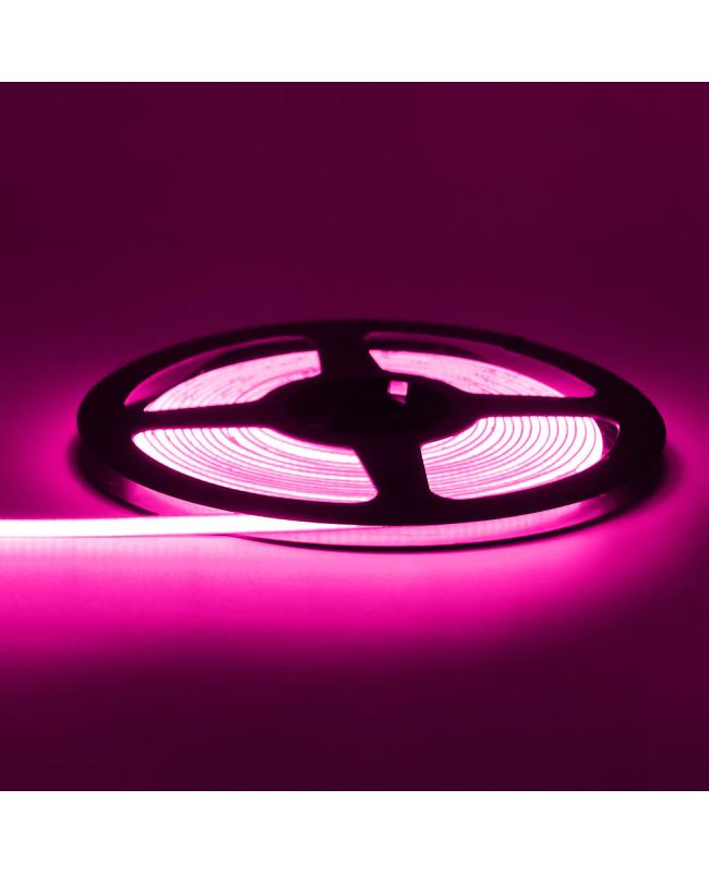 Pink COB LED Strip 12V