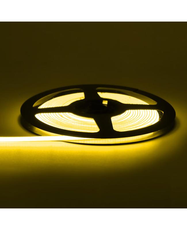 Yellow COB LED Strip 5M