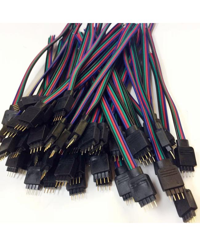 RGB Male 4 Pin LED Strip Connectors