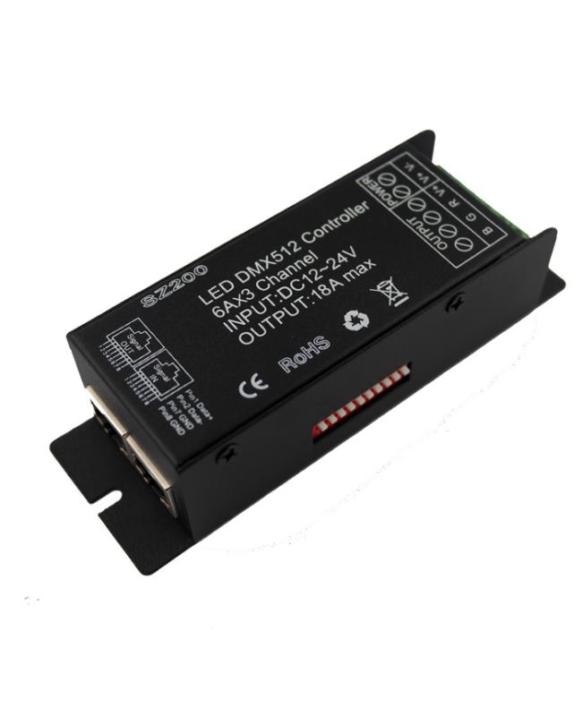 dmx 512 decoder rgb led controller