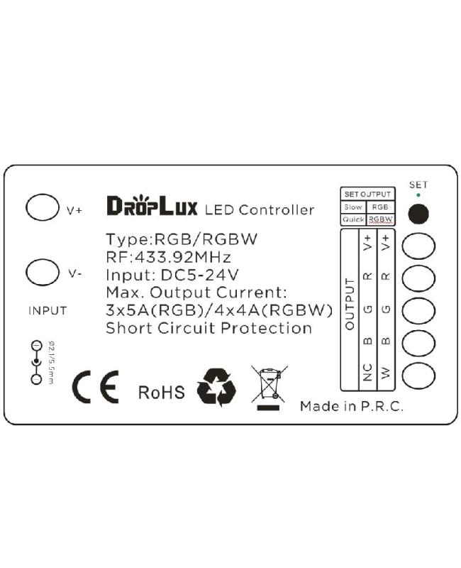 RGB/RGBW 2 In 1 LED Controller 12V With Touch RF Remote Control