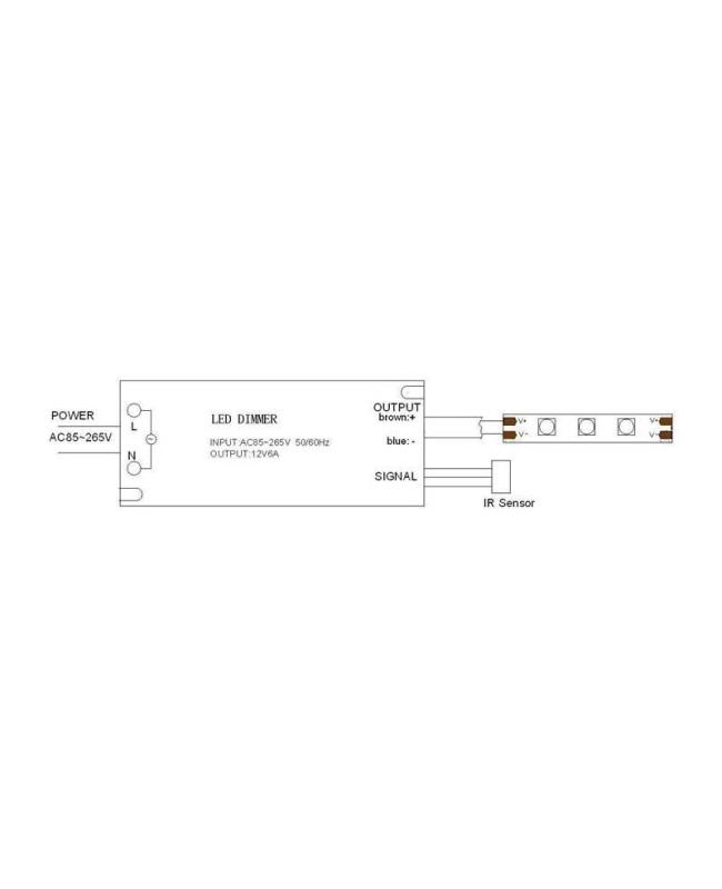 12V 72W LED Dimmer Power Supply