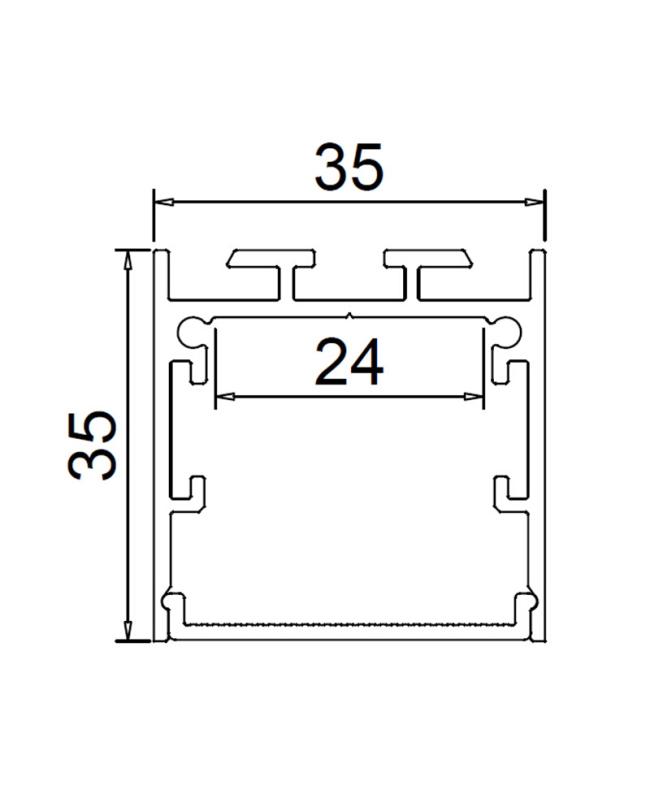 Aluminium LED Strip Light Channel Profile Connectors