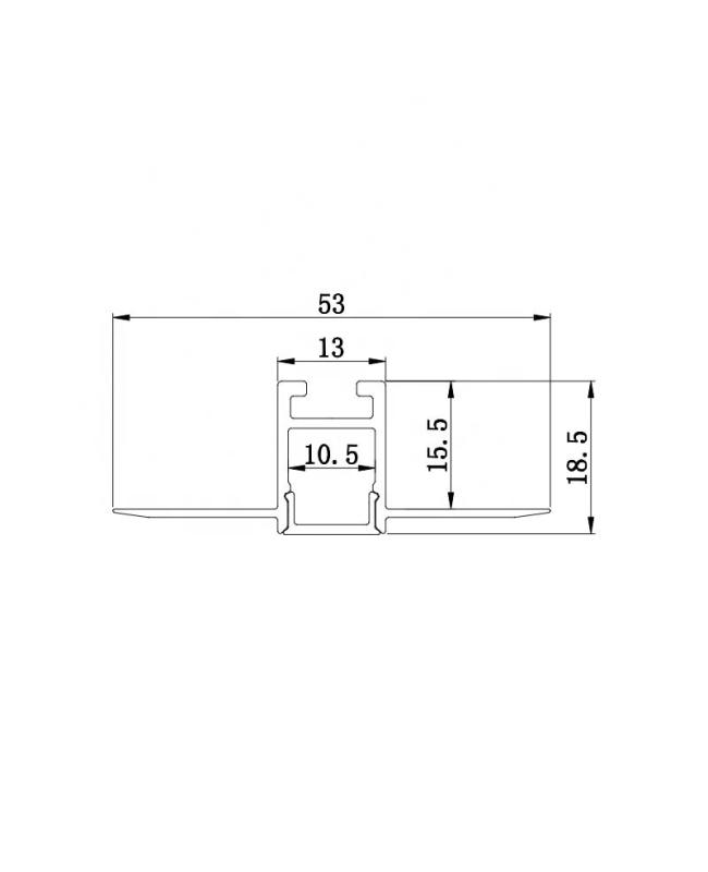 drywall led strip channel size