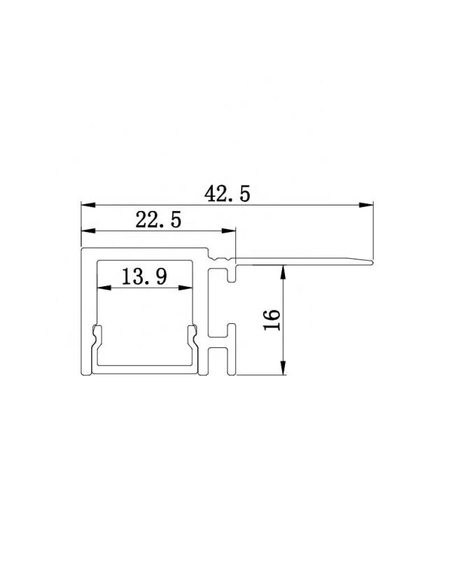 Drywall LED Profile Light Size