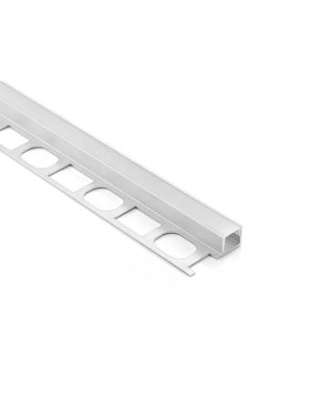 10MM Recessed Tile Edge LED Profiles With Flange