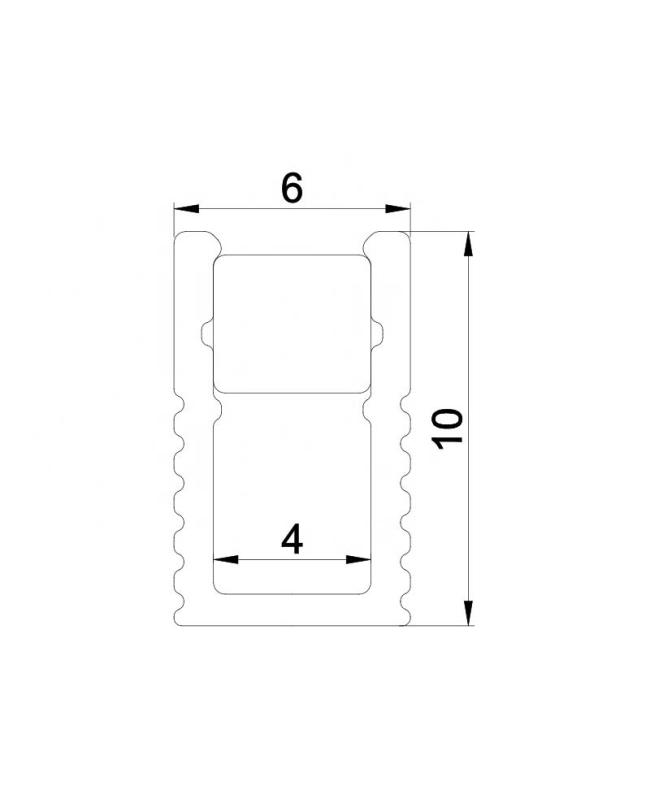 Aluminium Profile For LED Strip Lighting 2M Length