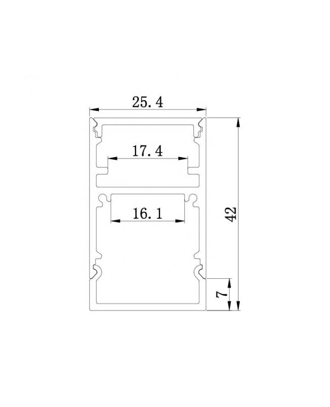 extruded aluminum led housing size