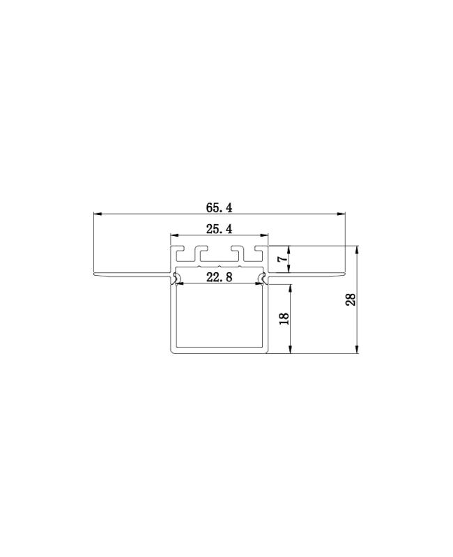 led light aluminum extrusions size