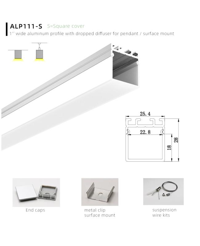 aluminum led profile housing installation