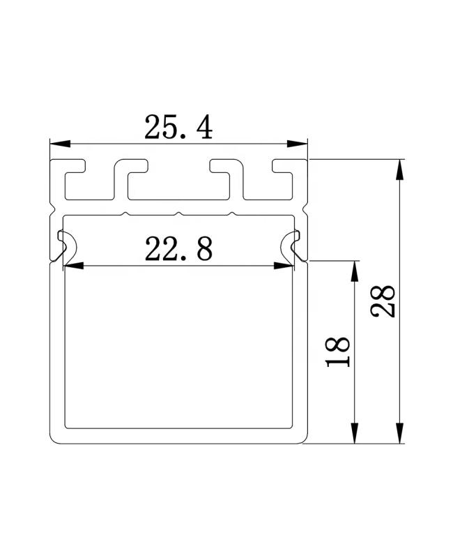 led profile size