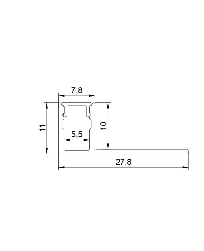 led tape profile 2m