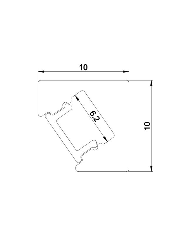 led edge light extrusion