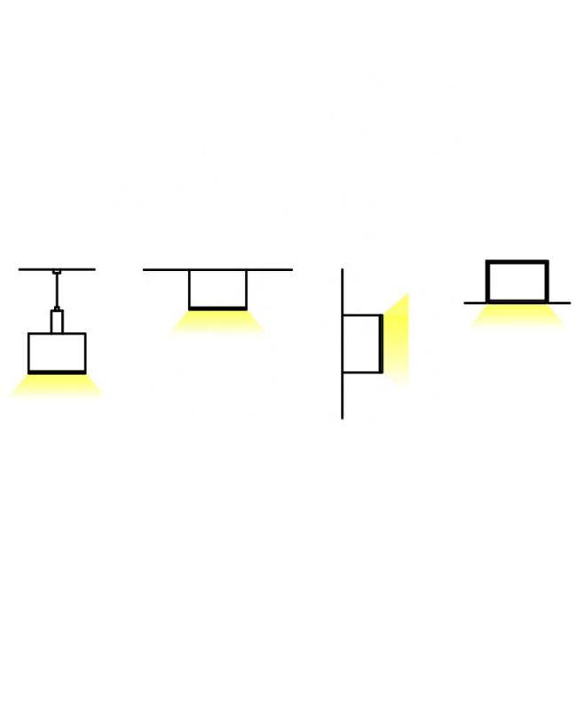 LED strip mounting channel