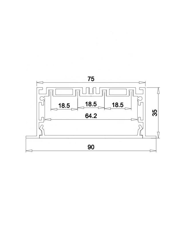 recessed led strip lighting channel