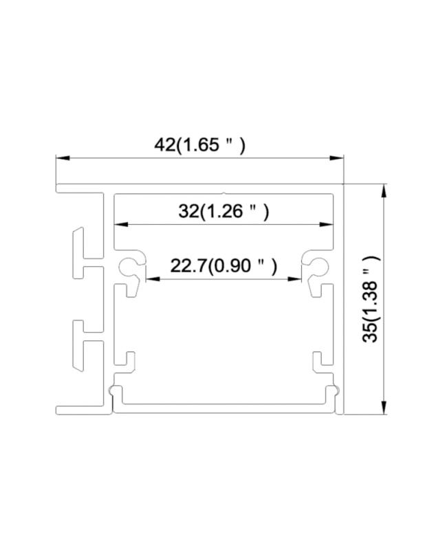 Surface Mounted LED Wall Washer Housing