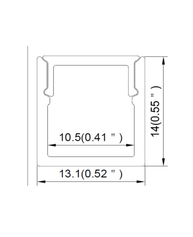 Plasterboard LED Channel Diffuser