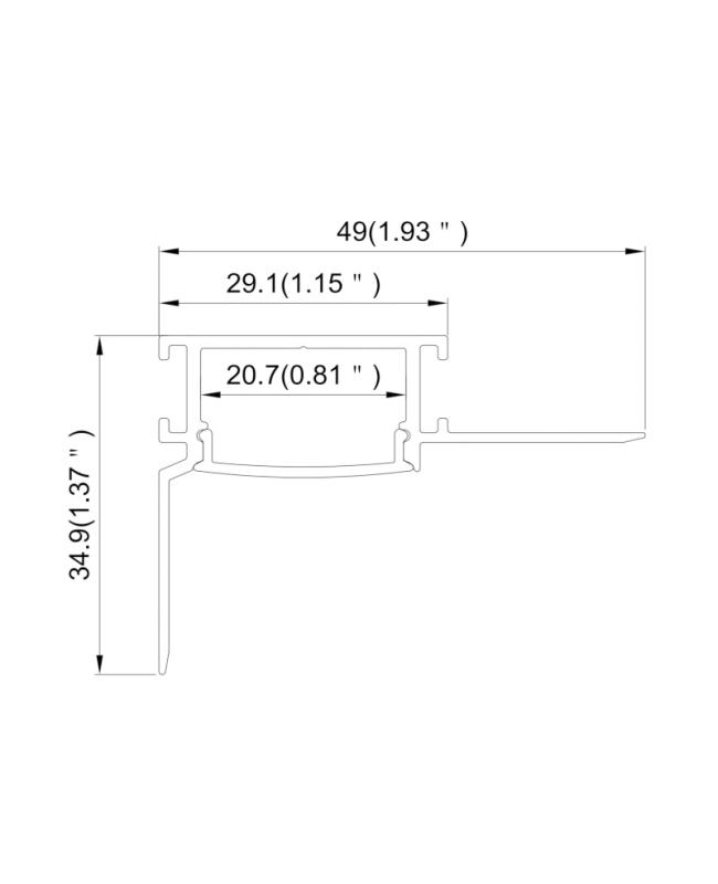 Trimless Recessed Light Channel Ceiling