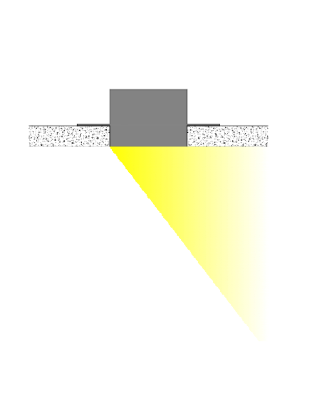 Trimless Plaster In LED Profile Recessed