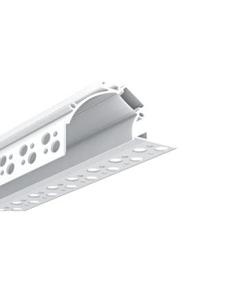 Drywall LED Strip Opal Diffuser Profile For Ceiling Perimeter Lighting