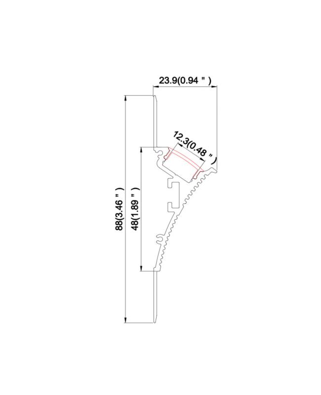 recessed led strip lighting channel