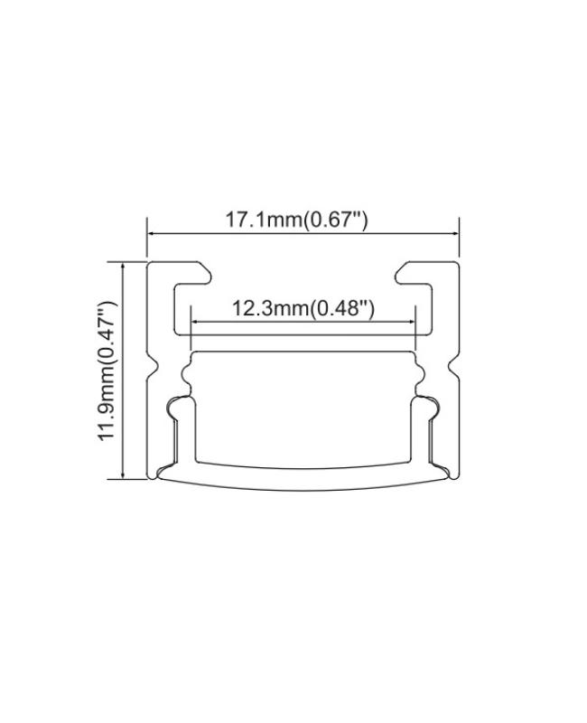 led channel and diffuser