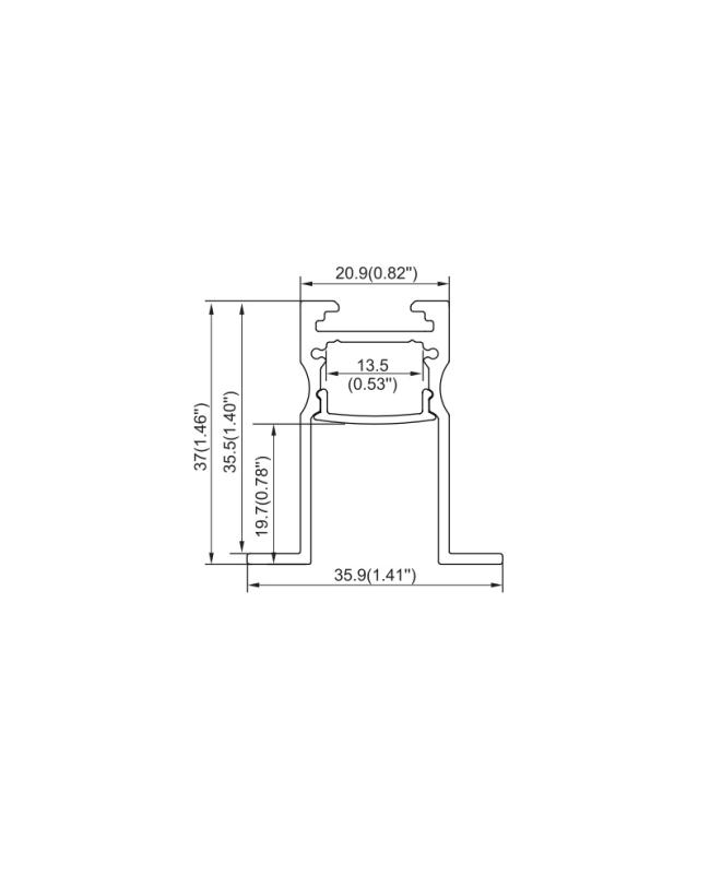 Aluminum Recessed Profile LED Strip