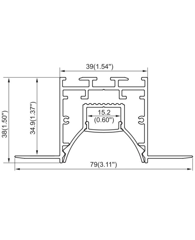 recessed led extrusion profiles