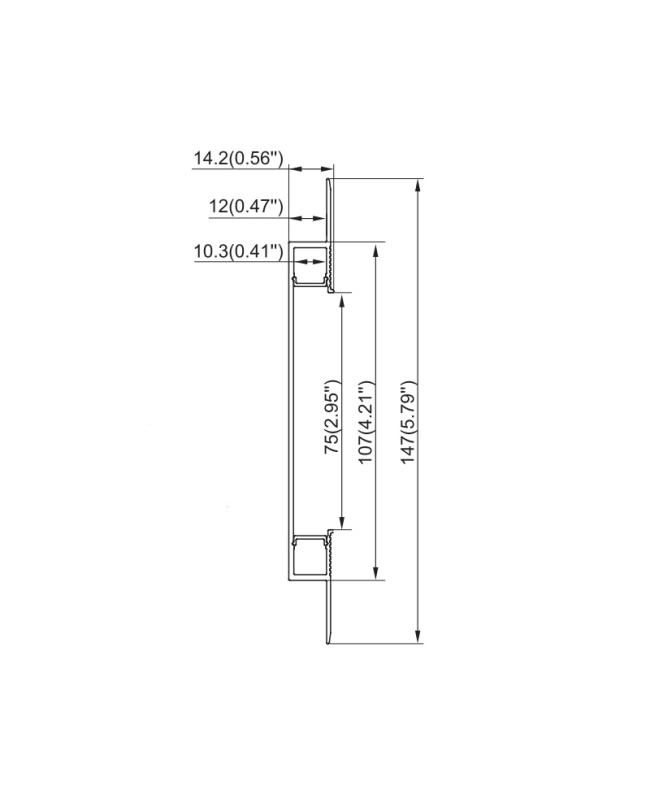 LED Strip Channel Diffuser