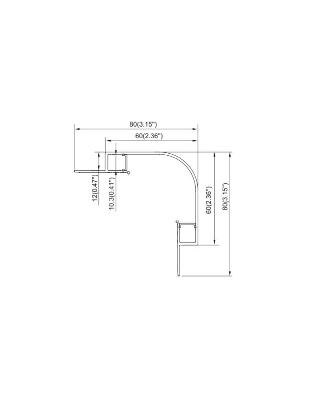 Drywall LED Channel For Cove Lighting