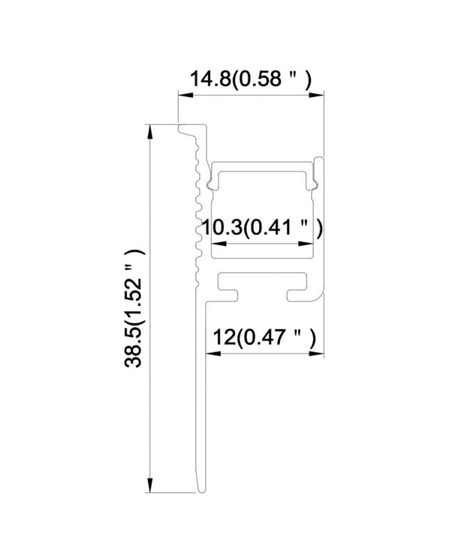 Gypsum Recessed Lighting Channel Cover