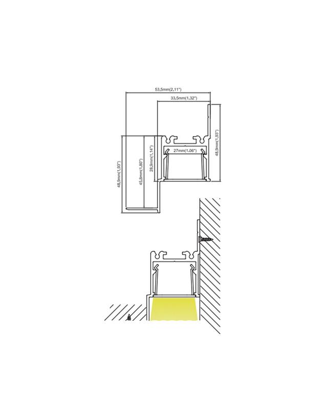 room perimeter lighting profiles