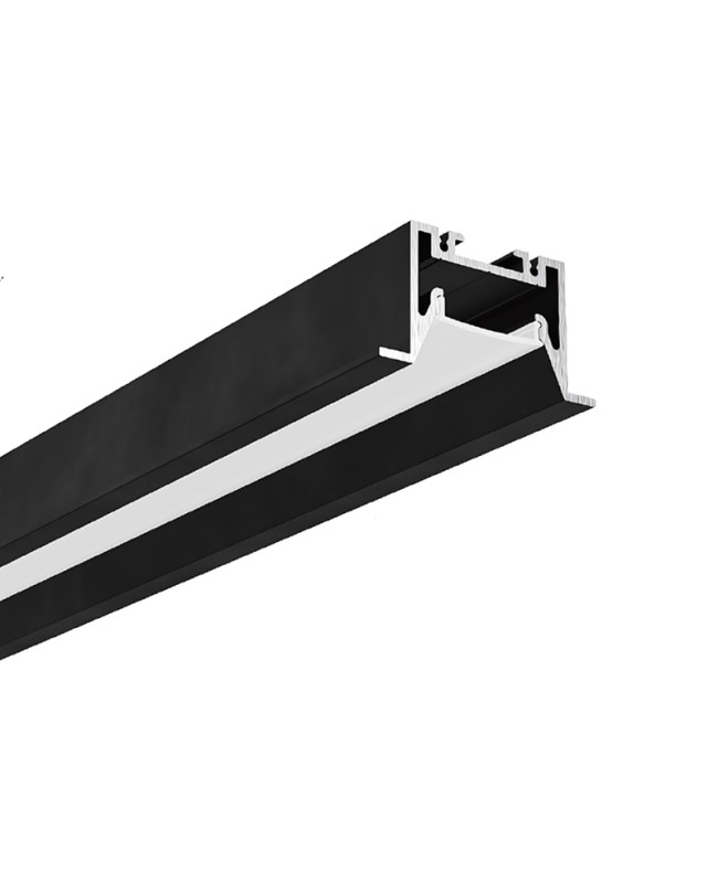 Recessed Ceiling LED Light Channel With Regressed Cover