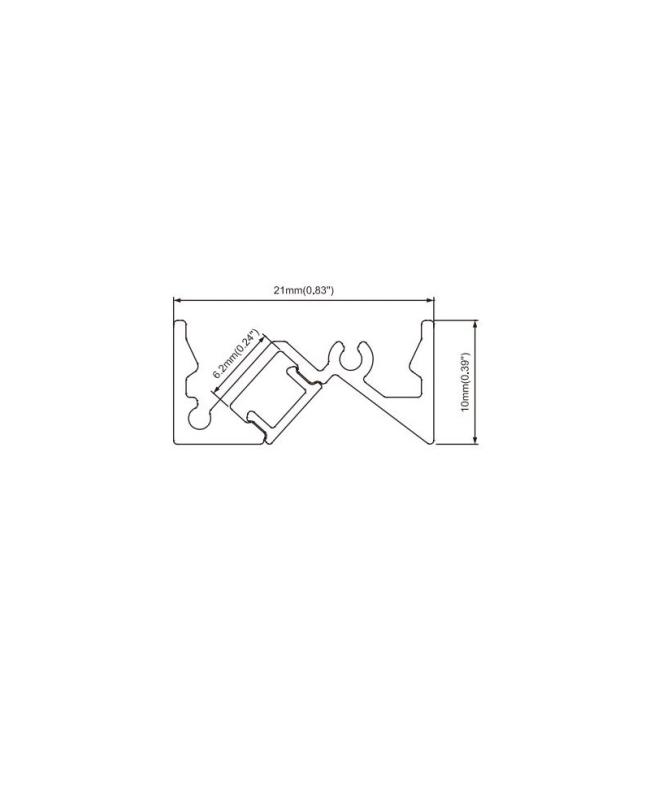 led shelf lighting channels