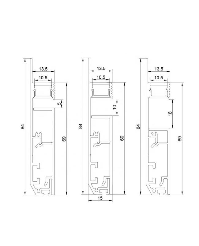 Kick Toe Cabinet Channels