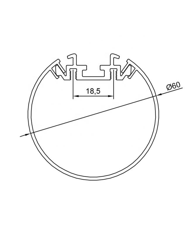 led aluminium profile 3m size