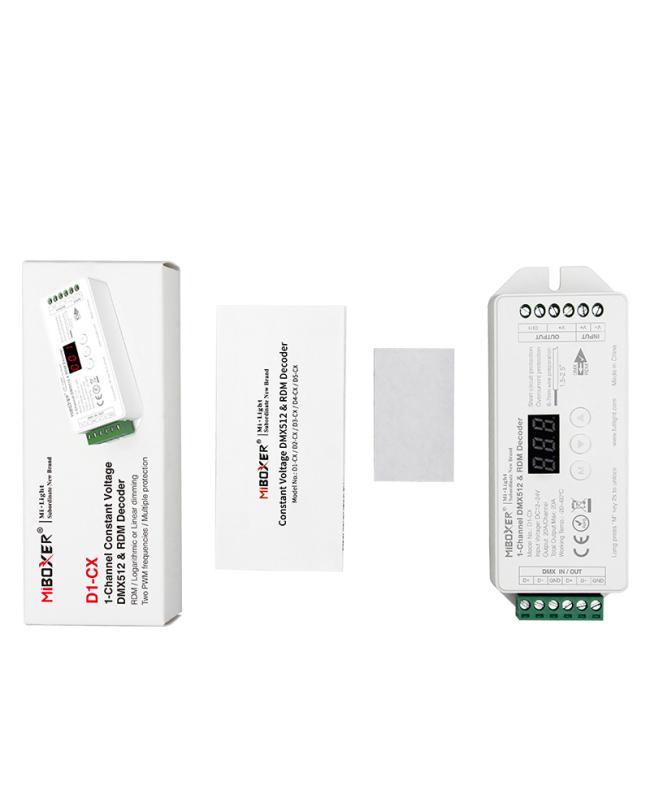 miboxer constant voltage dmx512 decoder