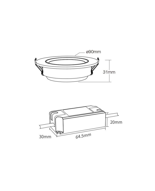 Non-dimmable Downlight Ceiling Light