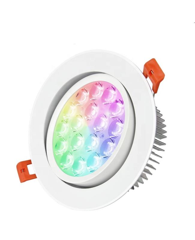 rgb+cct recessed downlight adjustable