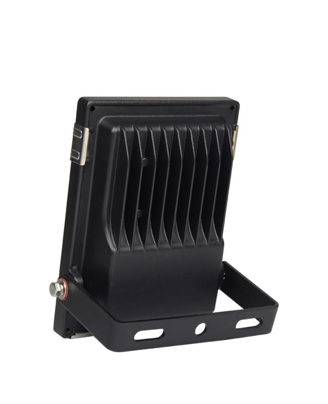 rgb cct led flood lights black