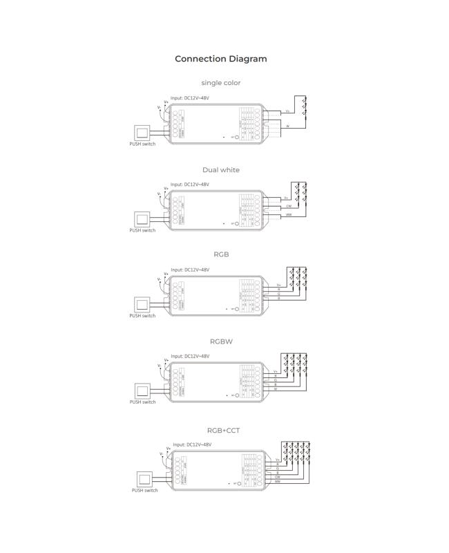 RGB LED Light Controller Connection