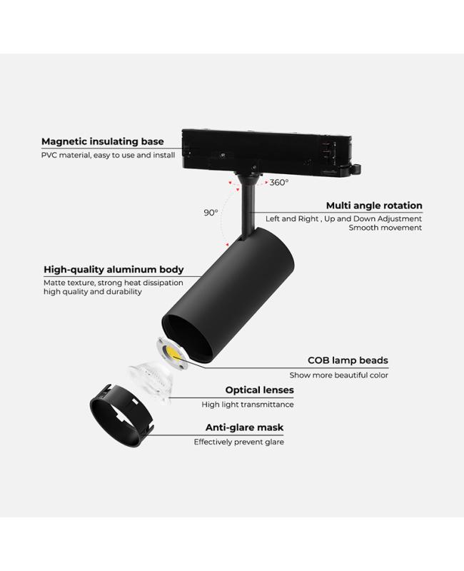 rgb+cct led plug in track lighting