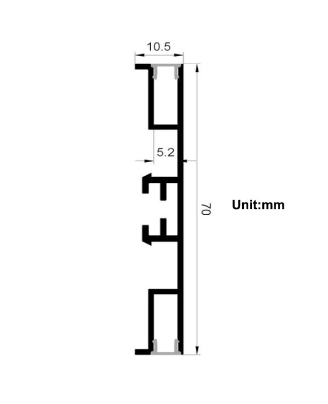 Wall Light Channels With Up Down Lighting Design