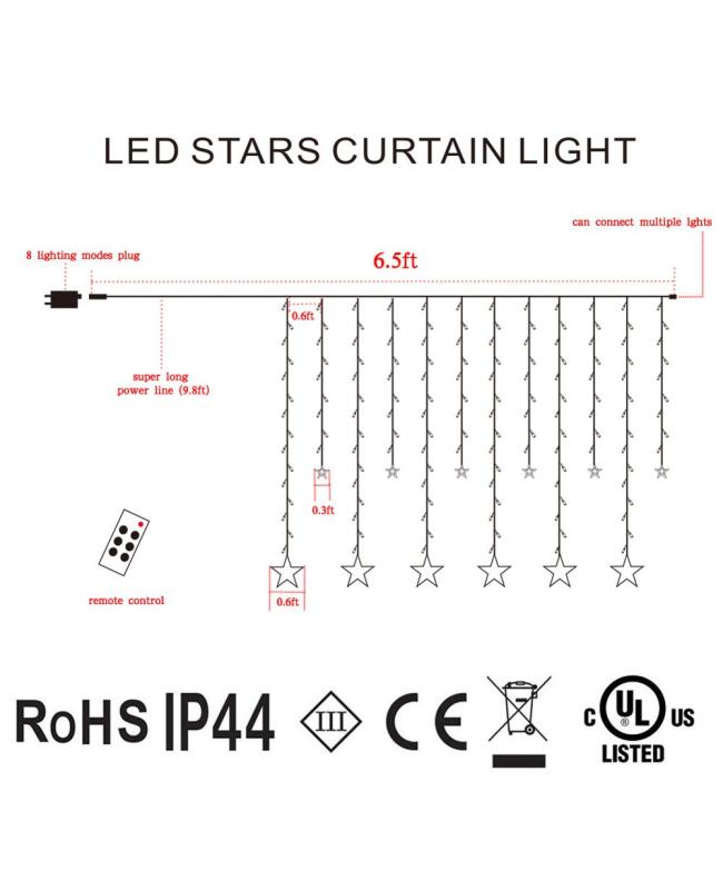 led curtain lights