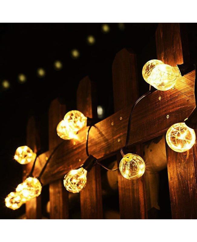 led plastic bulb string lights